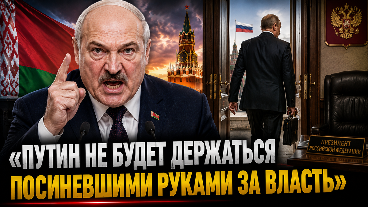 Лукашенко заявил, что «Путин не будет держаться посиневшими руками за власть», дав «стопроцентную гарантию»