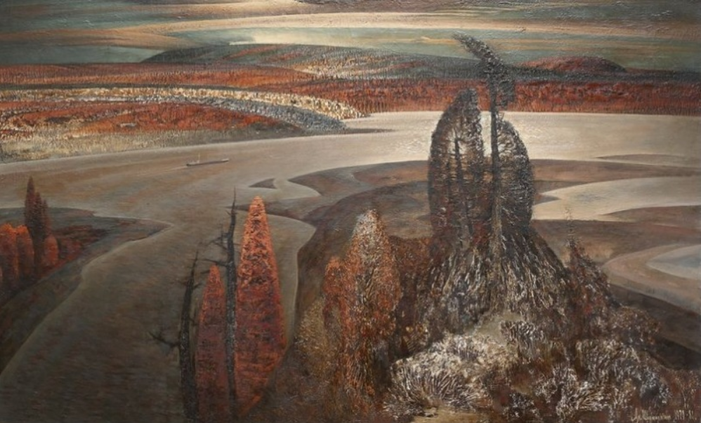 © Александр Шумилкин. Край мой сибирский. Холст, масло. 1979–1981. Томский областной художественный музей. 