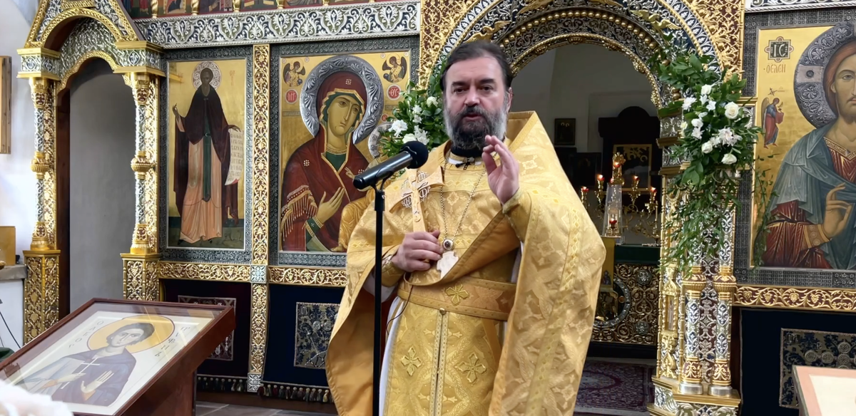 Ткачев читает проповуедь источник ВК 