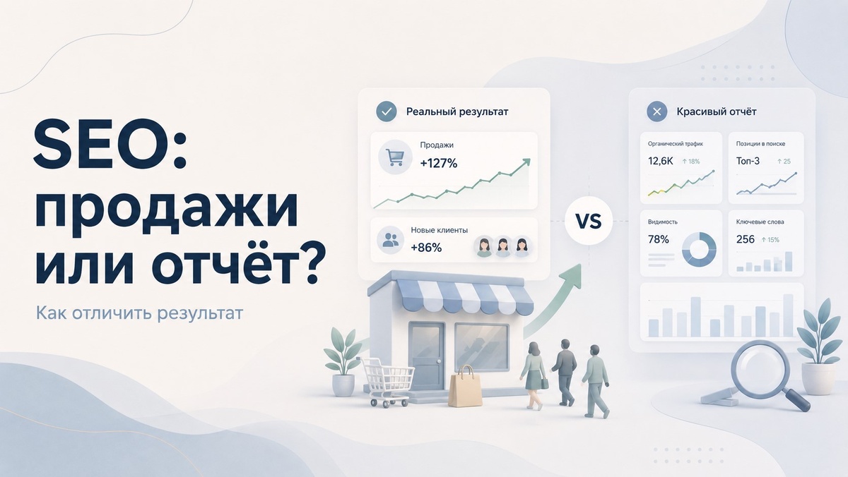 SEO в цифровом маркетинге либо приводит продажи, либо просто красиво выглядит в отчёте