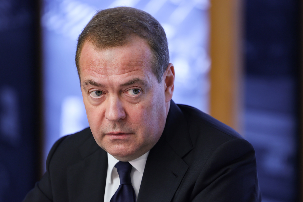    Заместитель председателя Совета безопасности РФ Дмитрий Медведев  Екатерина Штукина/POOL/ТАСС