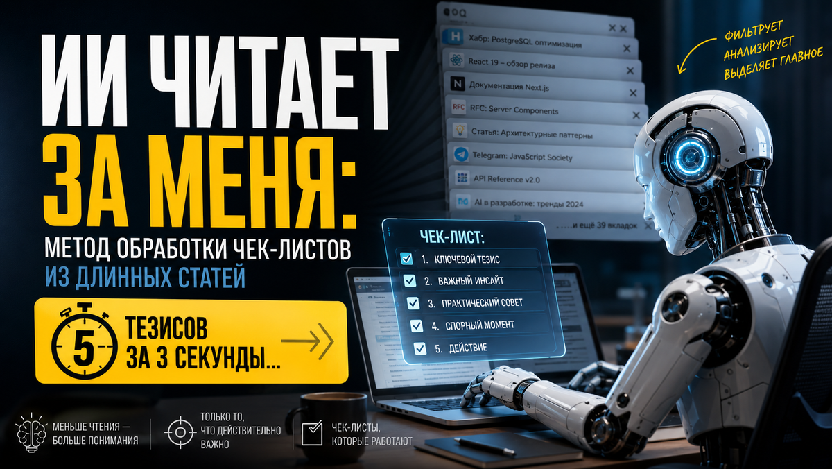 метод обработки чек-листов