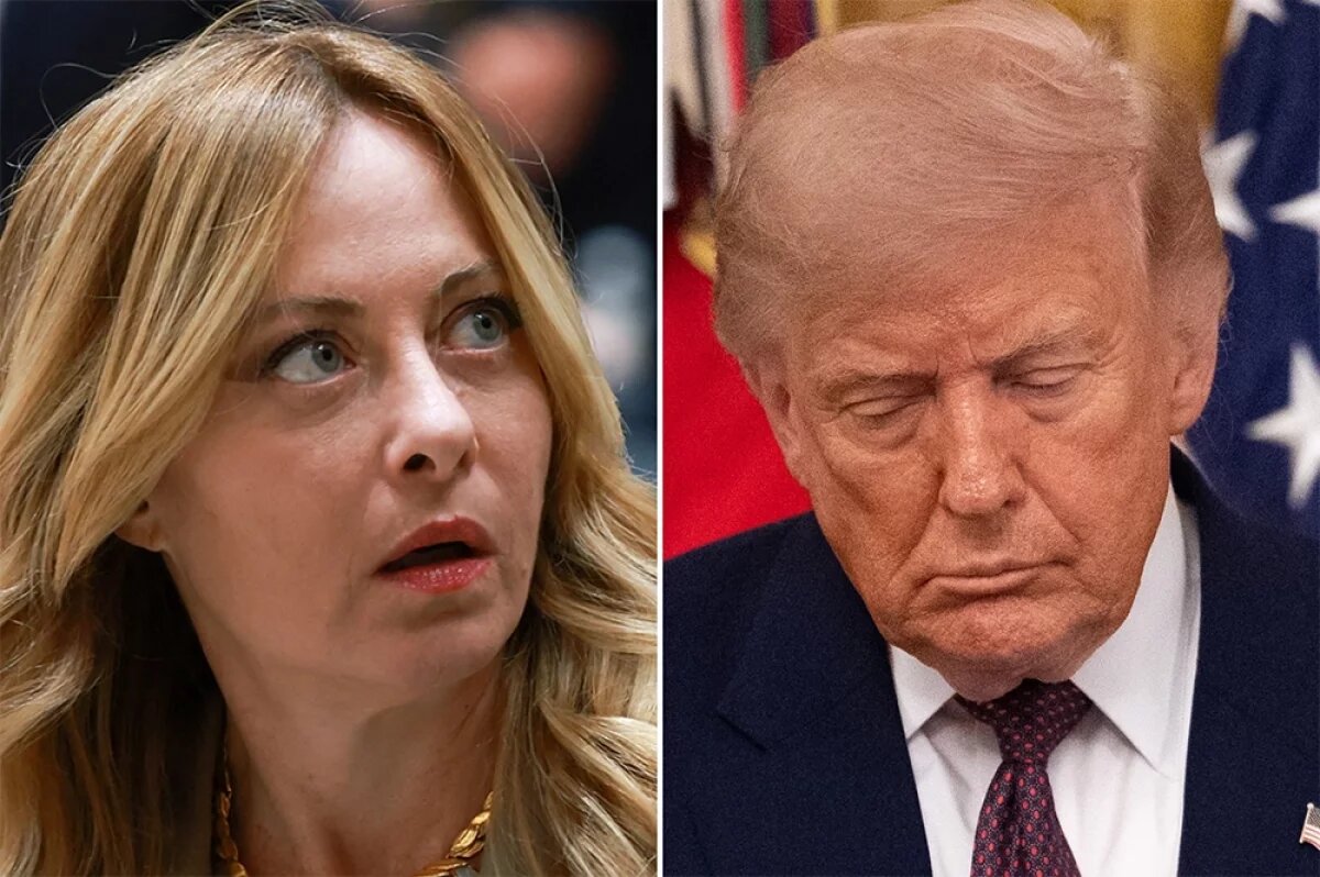    Джорджа Мелони и Дональд Трамп.