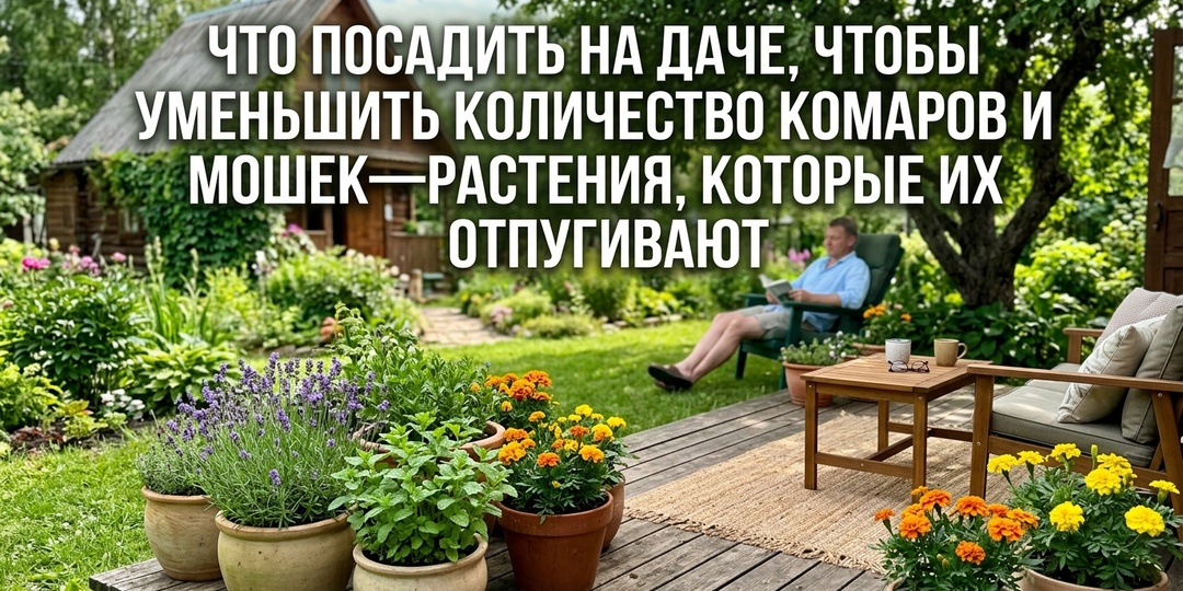 Что посадить на даче, чтобы комаров и мошек стало меньше? Растения, которые их отпугивают