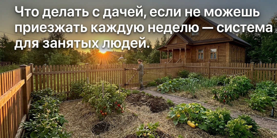 Что делать с дачей, если не можешь приезжать каждую неделю - система для занятых