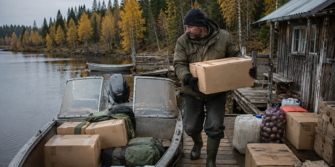 Осенний завоз продуктов на кордон