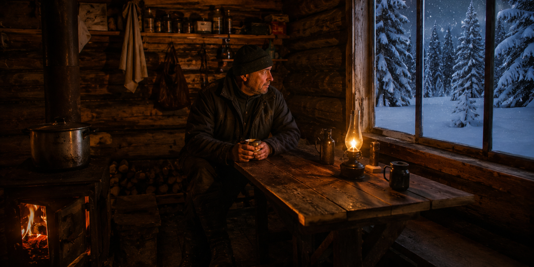 Ночь в зимовье после первого снегопада