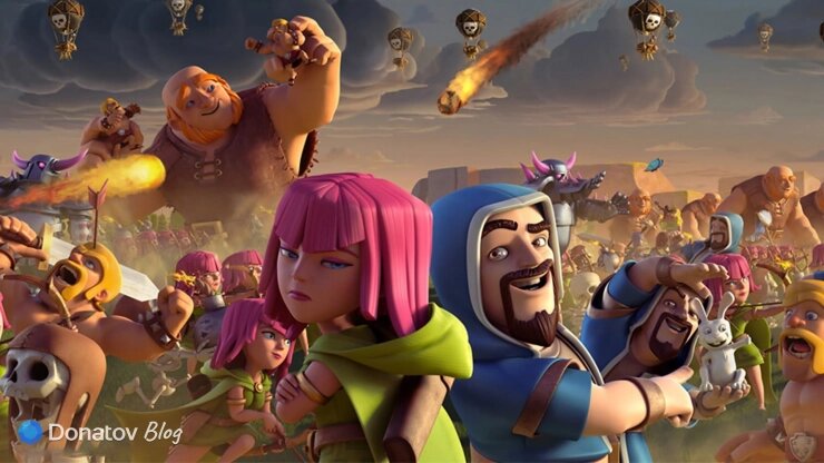    Популярная игра Clash of Clans