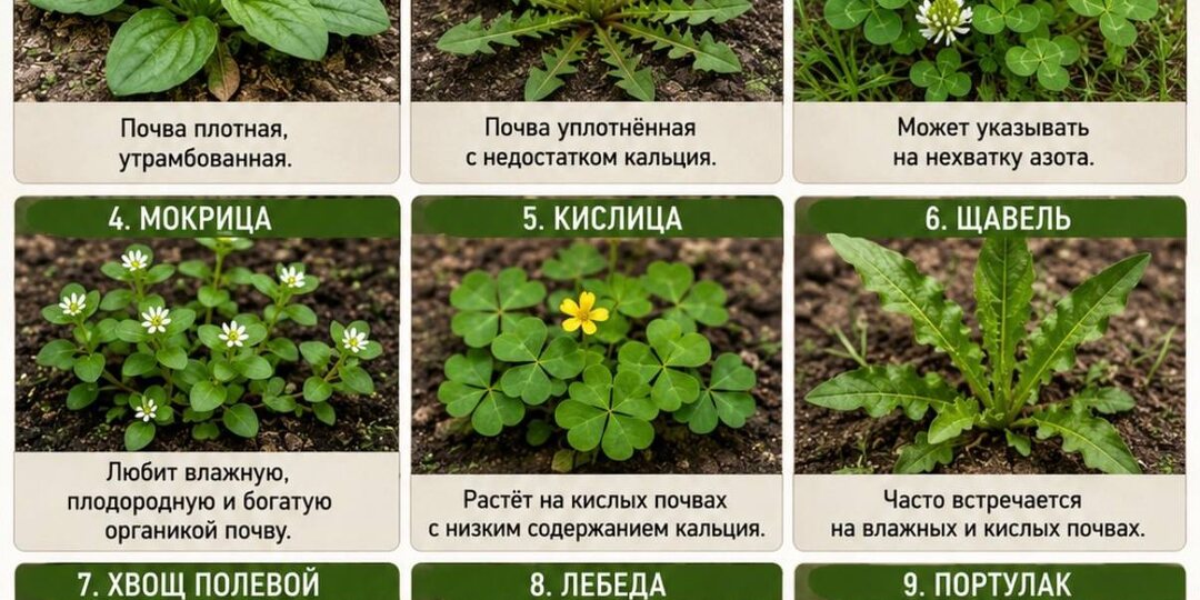 9 сорняков которые расскажут все о вашей почве