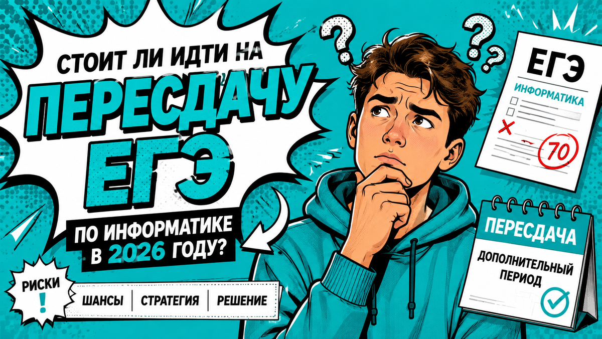 Пересдача ЕГЭ по информатике