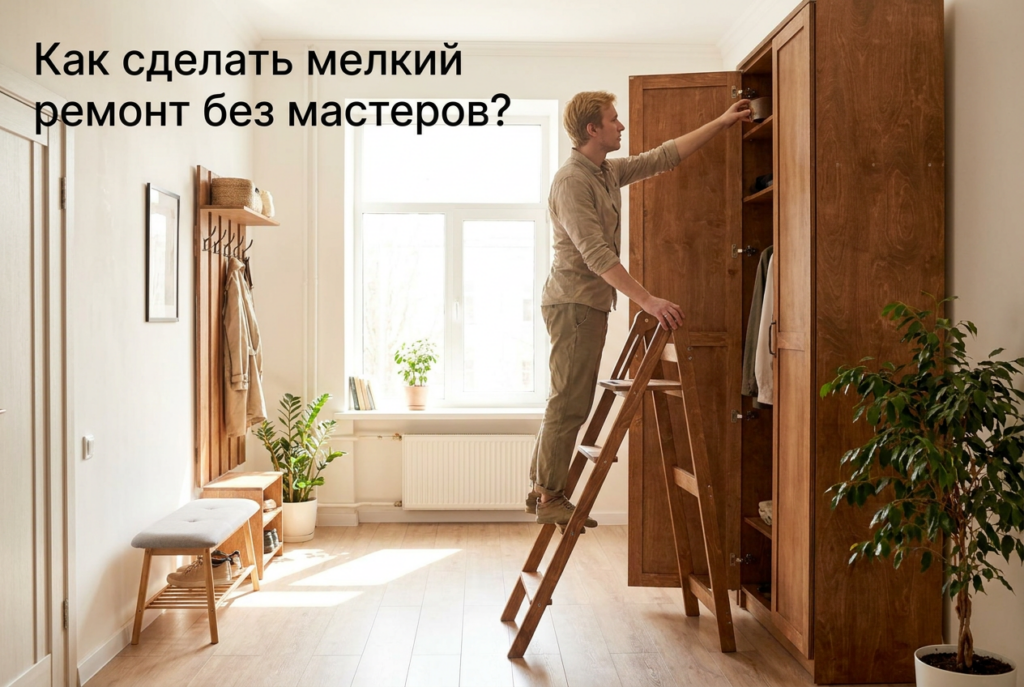    Какие задачи по дому можно решить самостоятельно без вызова мастера. ecomebel