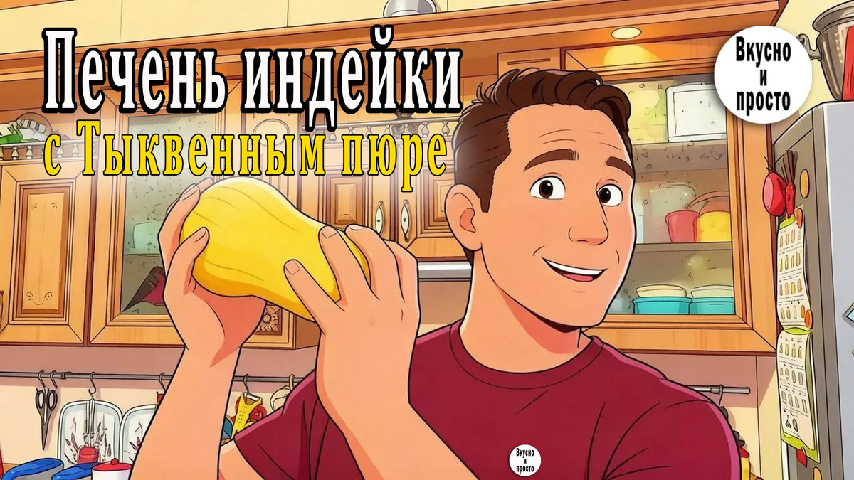 Готовлю Печень индейки с Тыквенным пюре