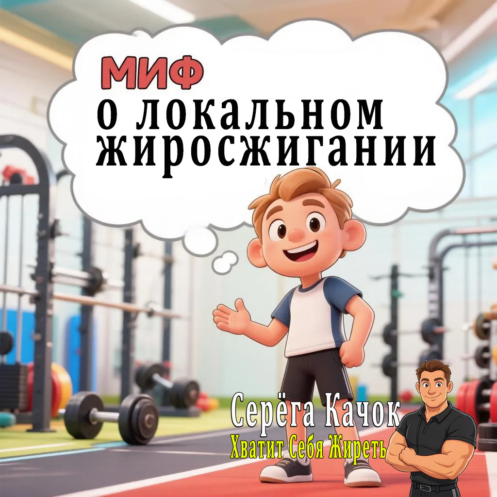 Миф о локальном жиросжигании (почему качать пресс бесполезно для плоского живота).