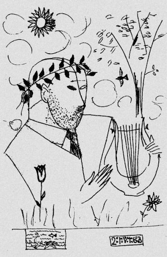 И. А. Бродский, автопортрет, 1963