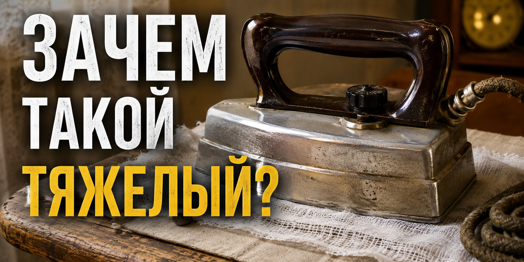 Закон Фурье в советском утюге УТ-1000: зачем тяжелому прибору понадобилась массивная подошва