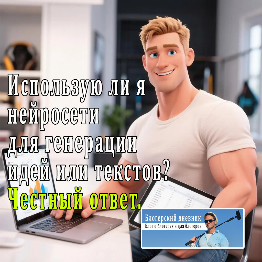 Использую ли я нейросети для генерации идей или текстов? Честный ответ.