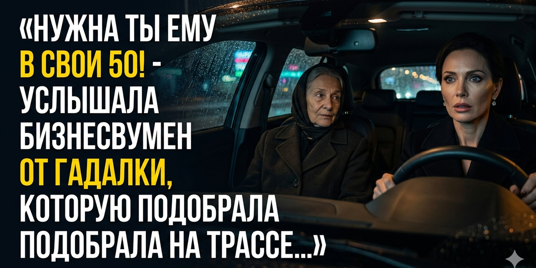 «Нужна ты ему в свои 50!» — услышала бизнесвумен от гадалки, которую подобрала на трассе в дождь