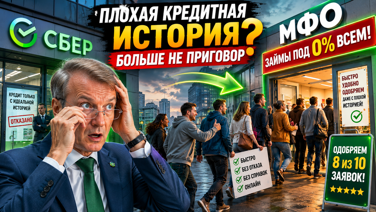 Почему россияне все чаще выбирают МФО вместо банков и где одобряют займ даже с плохой кредитной историей?
