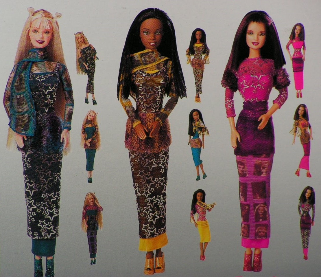 1999-2000 Barbie Hollywood Nails Dolls, Mattel 