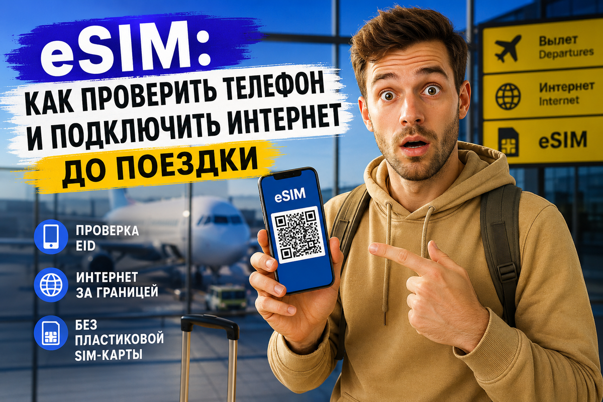 Как проверить поддержку eSIM на телефоне перед поездкой за границу