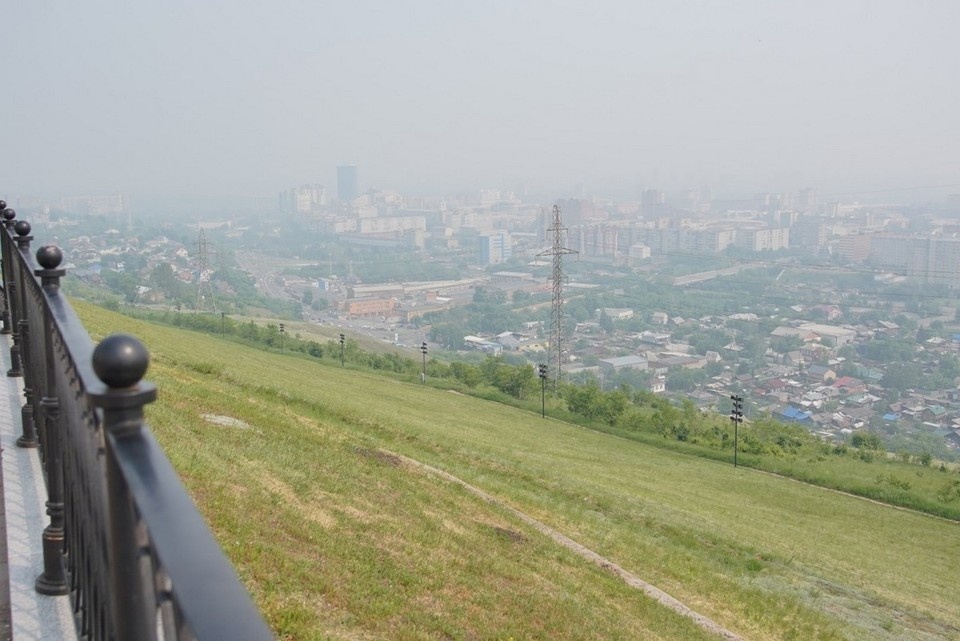    Красноярск накрыло дымом от лесных пожаров ИВАНОВА Диана