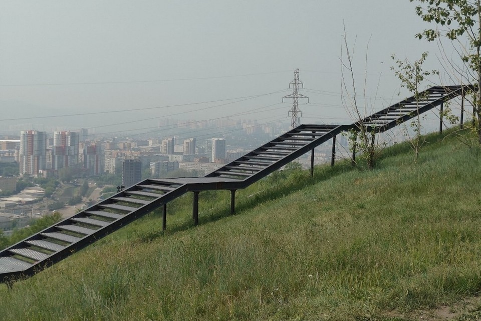    В Красноярске строится лестница к часовне Параскевы Пятницы ИВАНОВА Диана