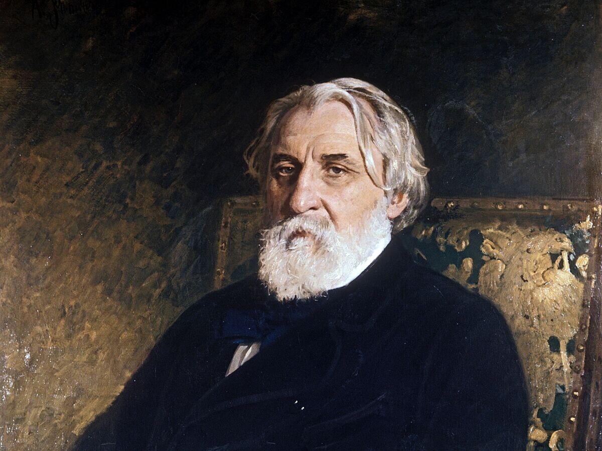    Репродукция картины "Портрет Тургенева" (1874) Художник Илья Репин | © РИА Новости