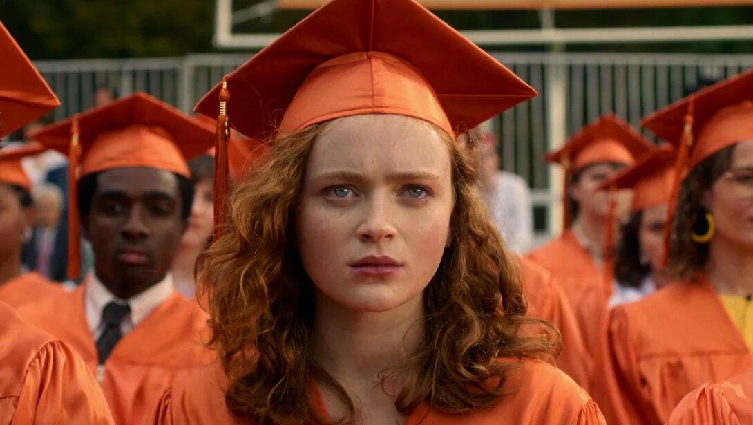   Сэди Синк. Кадр из сериала «Очень странные дела»