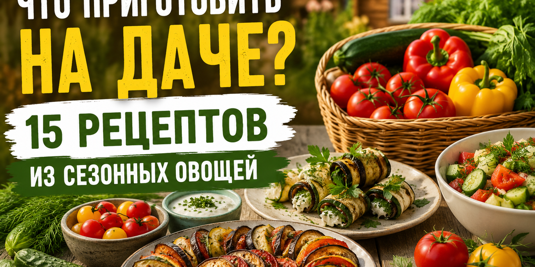 Что приготовить на даче: 15 рецептов из сезонных овощей, которые удивят даже тех, кто «овощи не любит»
