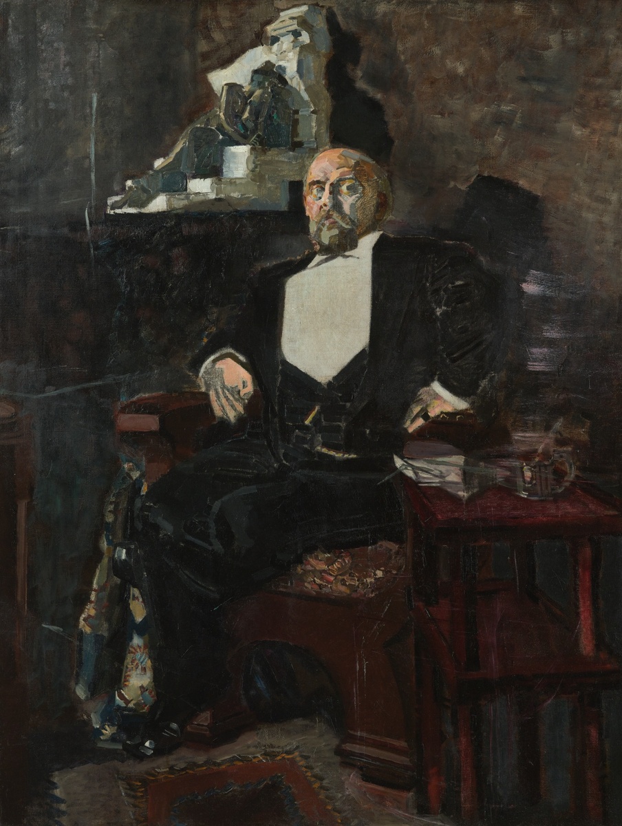 Михаил Врубель. Портрет Саввы Ивановича Мамонтова. 1897. Холст, масло. 