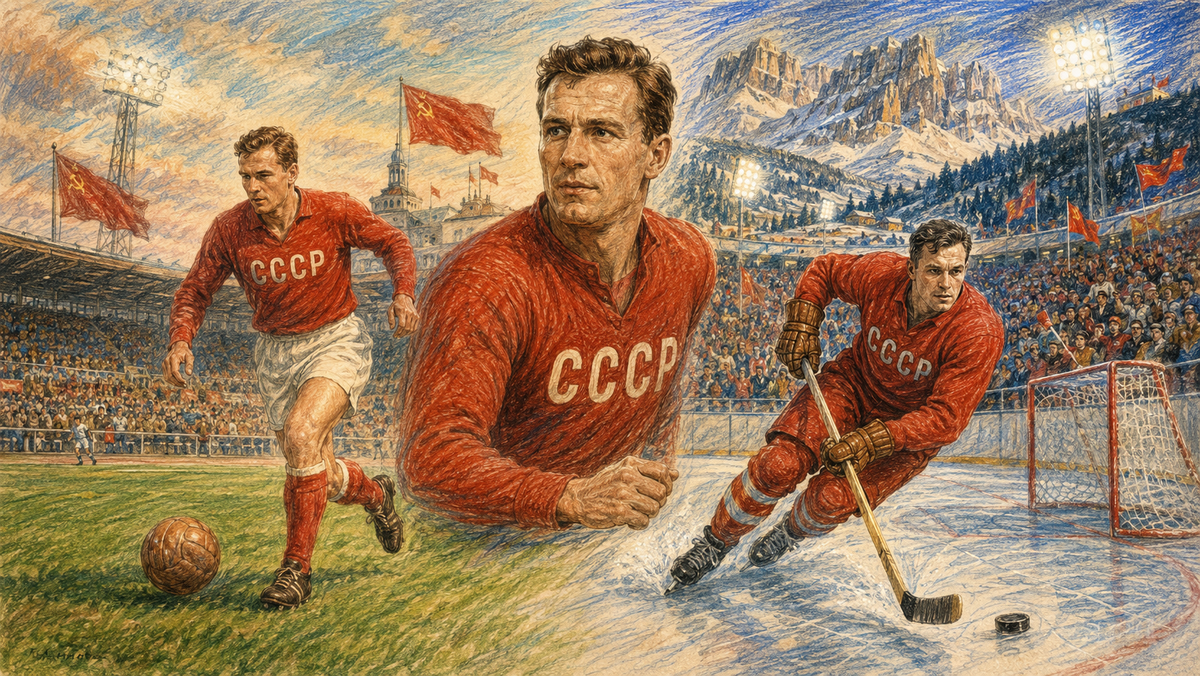 Иллюстрация. Всеволод Бобров — феномен, покоривший и футбол, и хоккей.