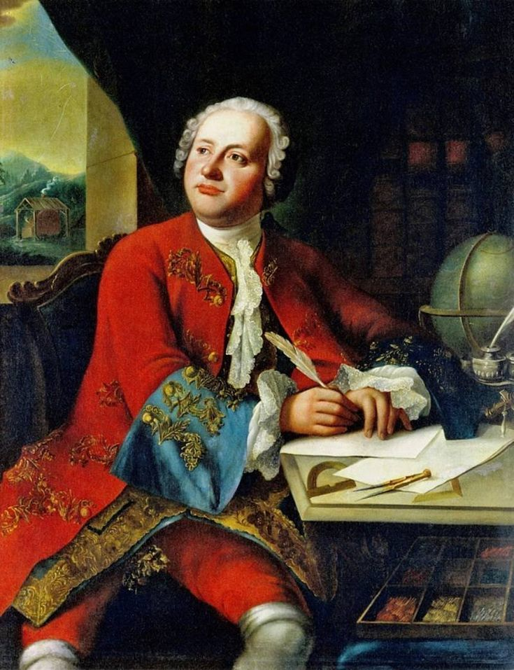 Портрет М. В. Ломоносова. Картина неизвестного художника. 1780-е. 

Государственный Исторический музей.