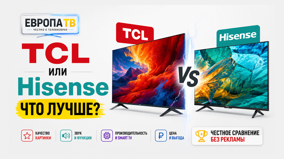 Сравнение TCL и Hisense: что лучше?