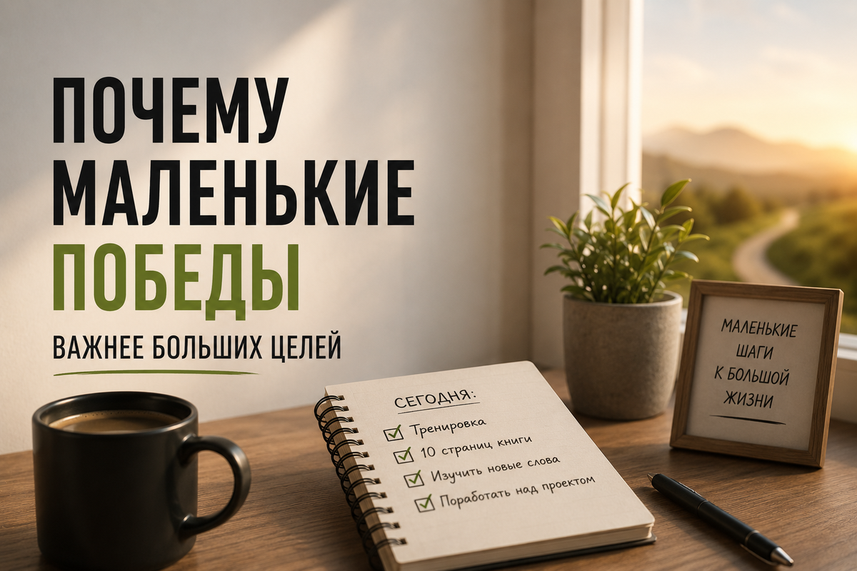 Почему маленькие победы важнее больших целей