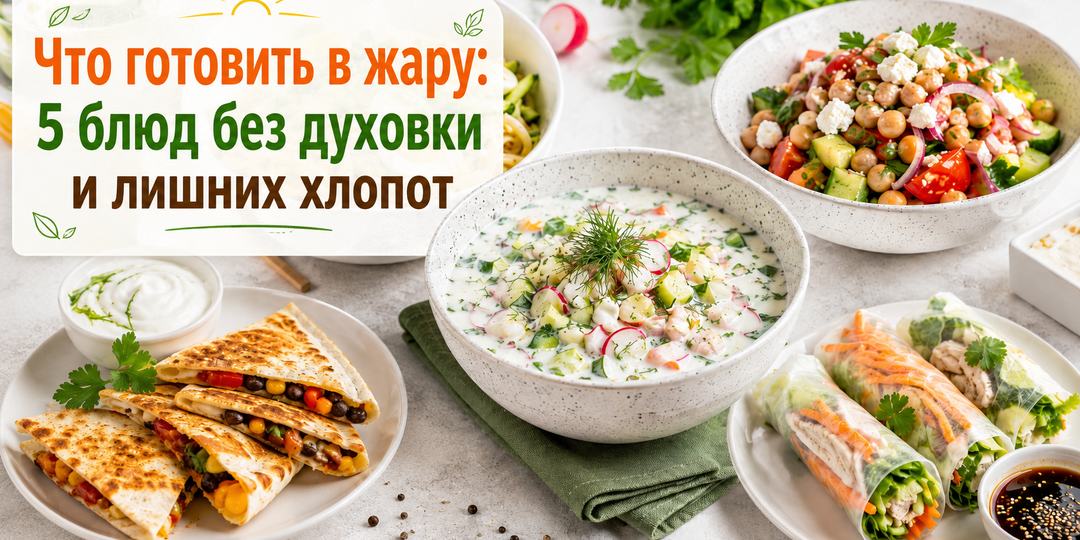 Что готовить в жару: 5 блюд без духовки и лишних хлопот