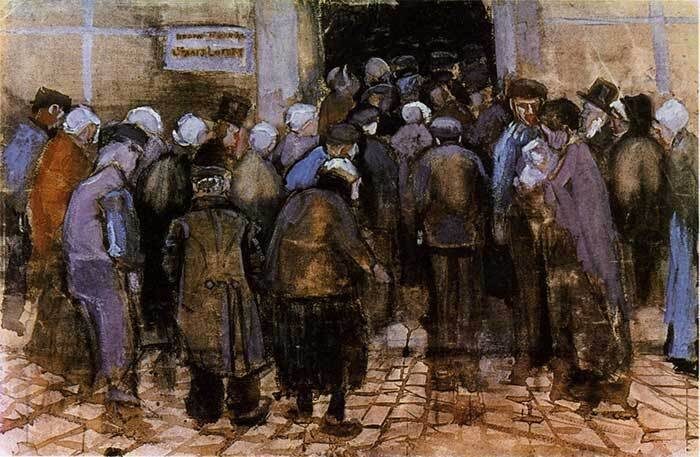     Очередь   
Винсент Ван Гог. Офис государственной лотереи. 1882