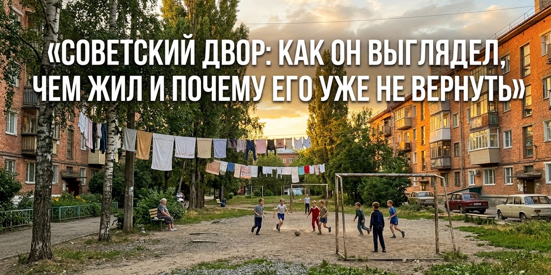 Советский двор: как он выглядел, чем жил и почему его уже не вернуть