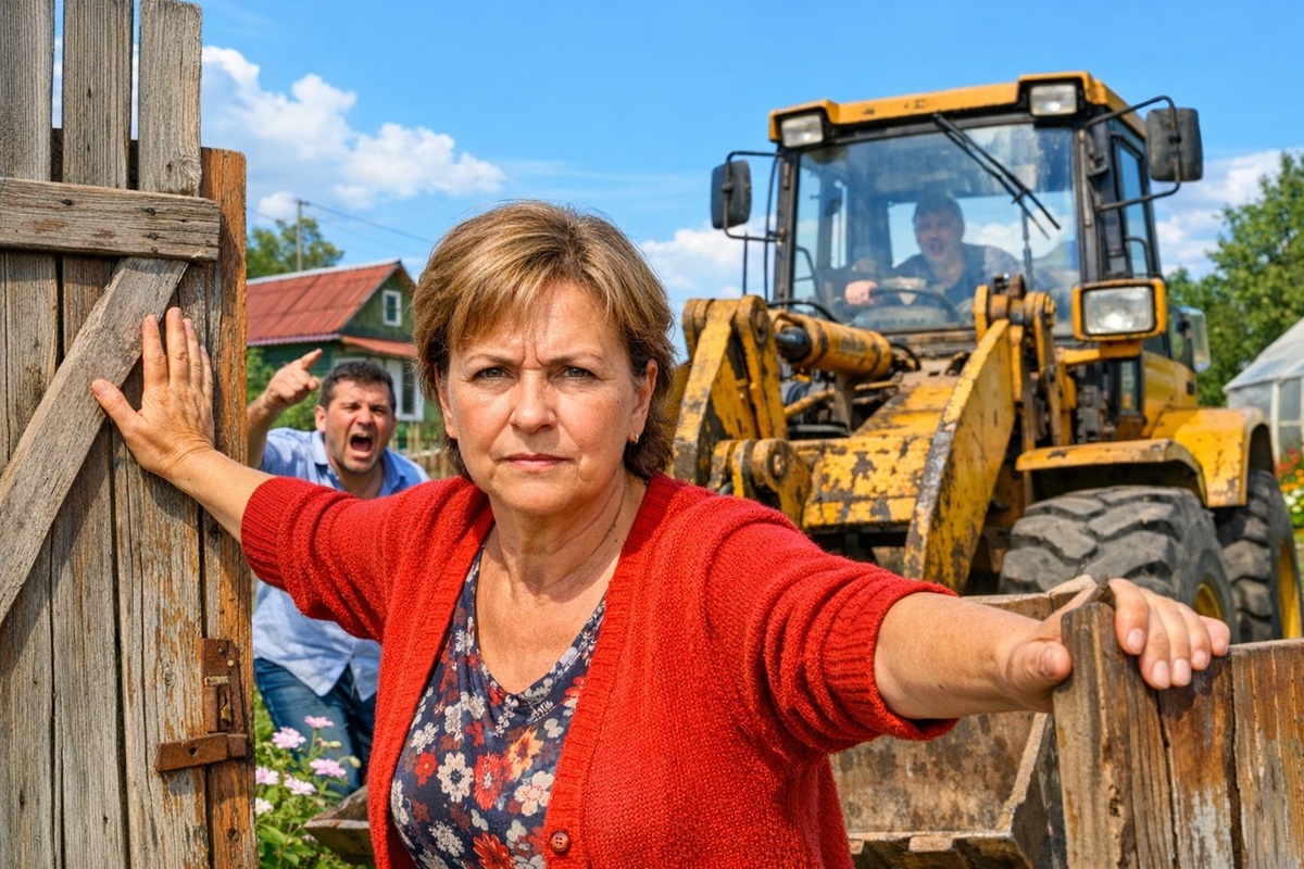    Нина молча заперла калитку дедушкиного сада перед машиной брата. Рассказ.