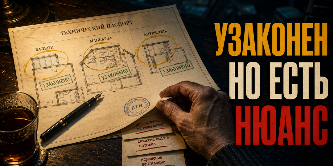 Узаконенный, но проблемный объект - балконы, мансарды, антресоли.