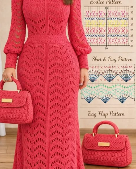 🧶👗Платья и сарафаны со схемами! 👗🧶