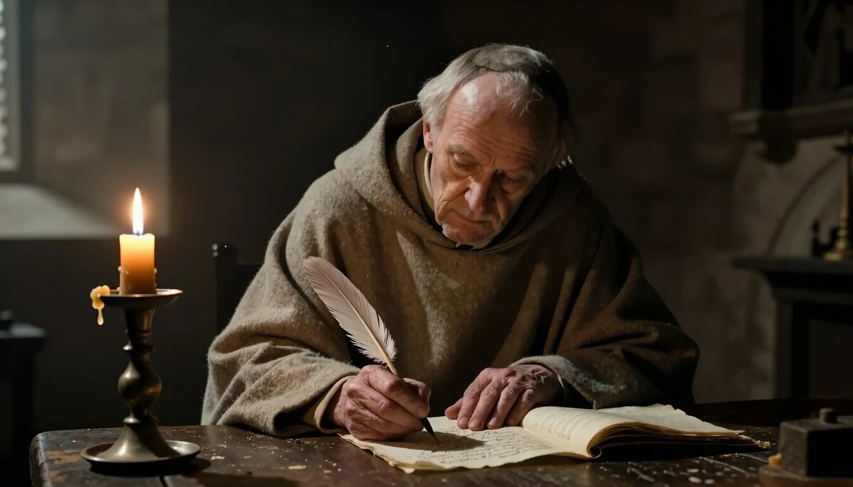 Монах 10 века написал книгу, содержащую удивительные сведения.