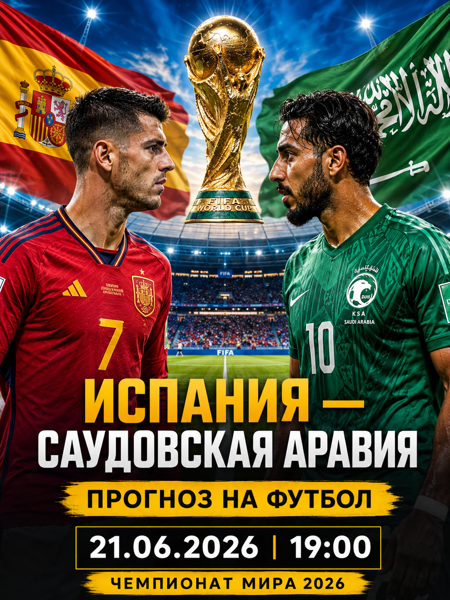 Бесплатный прогноз на футбол: Испания — Саудовская Аравия | прогноз на матч и ставки на футбол