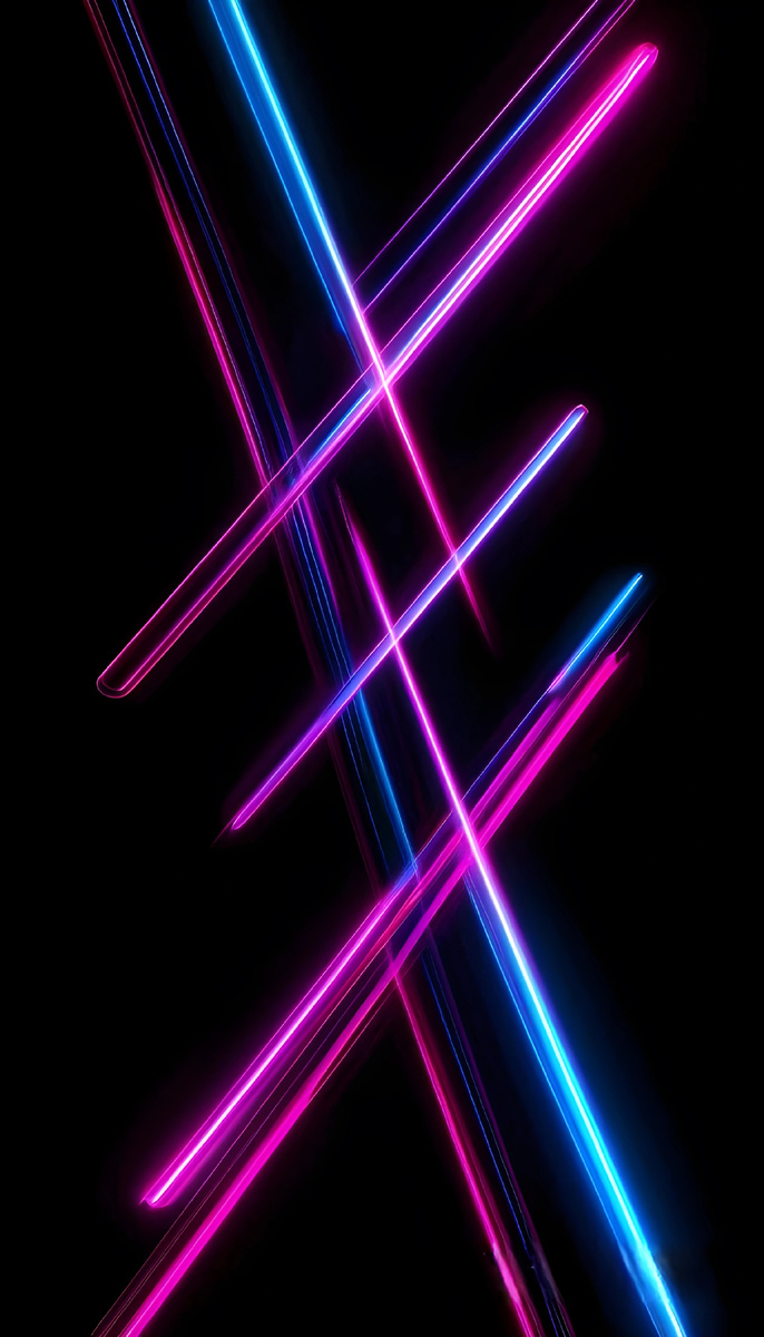 AMOLED обои 4K с неоновыми линиями на черном фоне — идеальный выбор для смартфонов Samsung, iPhone и Xiaomi. Скачивайте бесплатно на канале Cyberwalls.