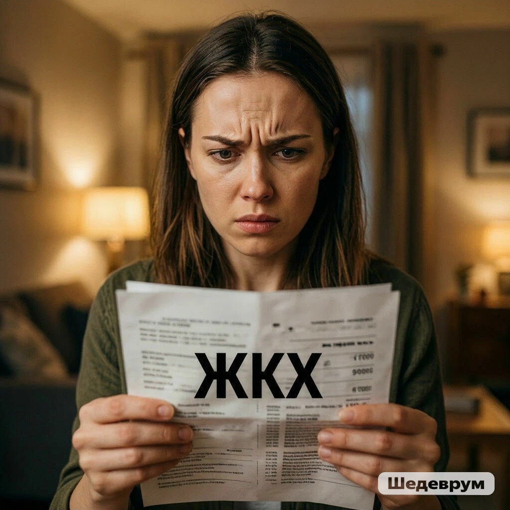 Россия: платежка за услуги ЖКХ из нейросети "Шедеврум"