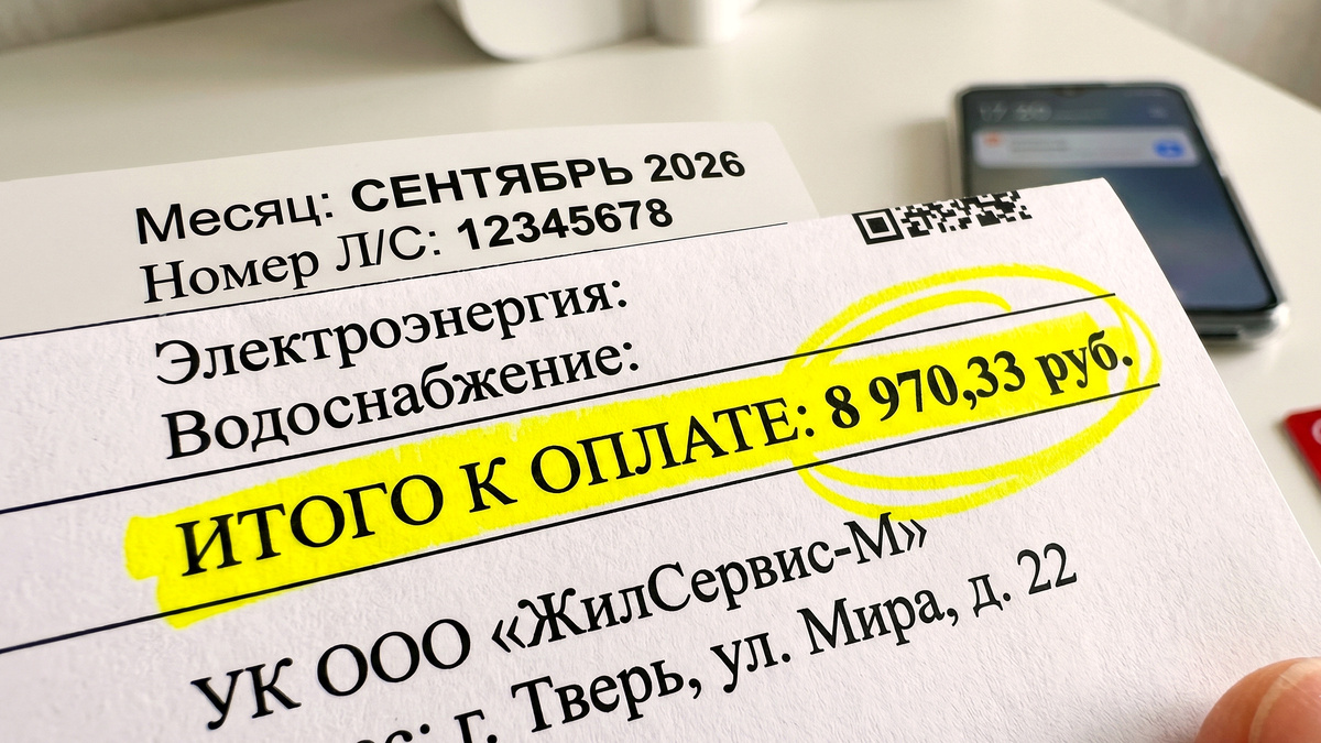 В сентябрьской квитанции первым делом проверяю строчки ОДН и «содержание жилья» — именно туда часто прячут лишние суммы.