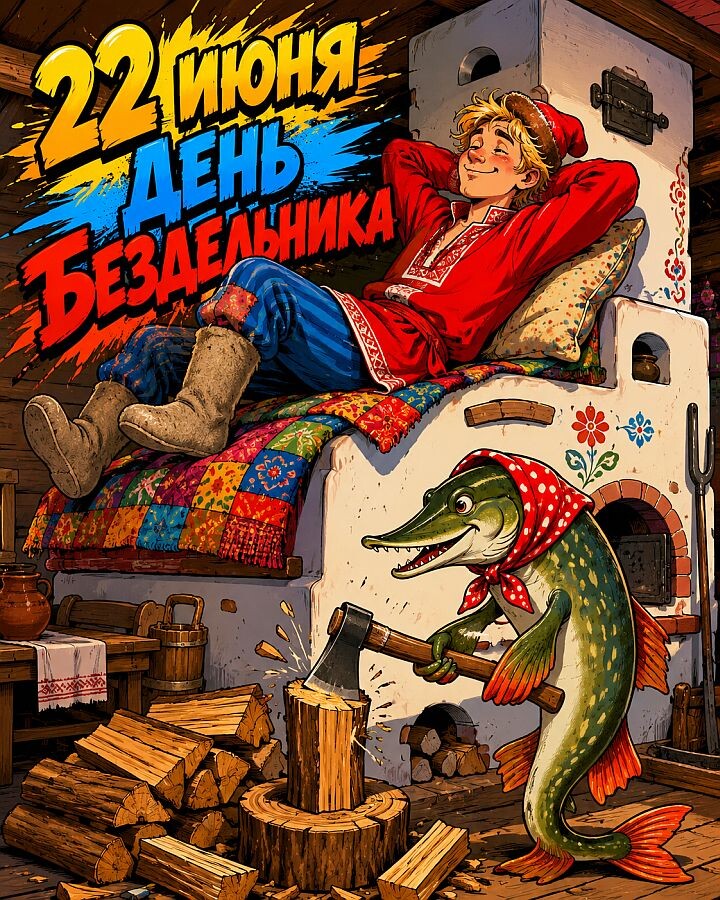 22 июня - День бездельника! podarokplus.ru
