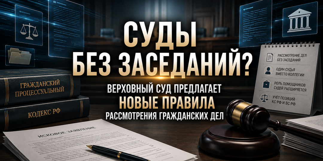 Суды без заседаний? Верховный Суд предлагает новые правила рассмотрения гражданских дел