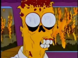 Изображение изувеченного Барта, часто сопровождающее крипипасту Dead Bart
