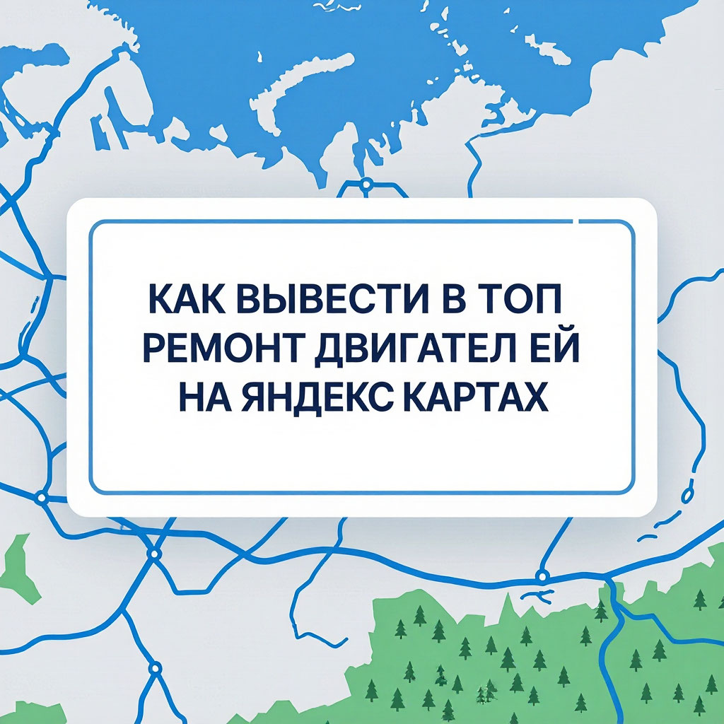 Как вывести в топ ремонт двигателей на Яндекс Картах: поведенческие факторы и нейропродвижение
