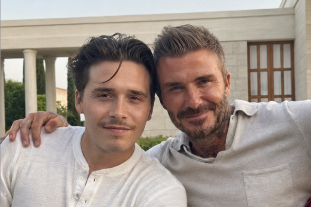    Бруклин Бекхэм и Дэвид Бекхэм. Фото: @davidbeckham (Instagram*)